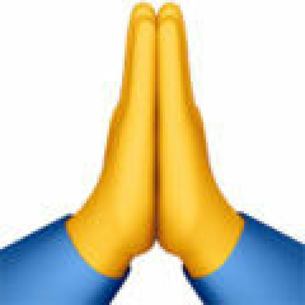 emoji person with folded hands