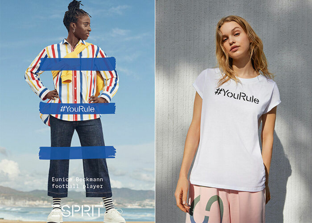 Modemärket Esprit har valt att lyfta problemet med jämställdhet i sin vårkampanj med namnet <a href="https://www.esprit.se/dammode/yourule/lookbook" target="_blank" rel="noopener">#YouRule.</a>