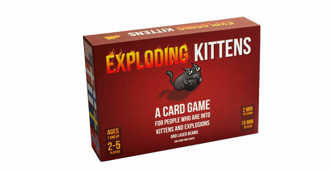 Exploding kittens är ett populärt kortspel