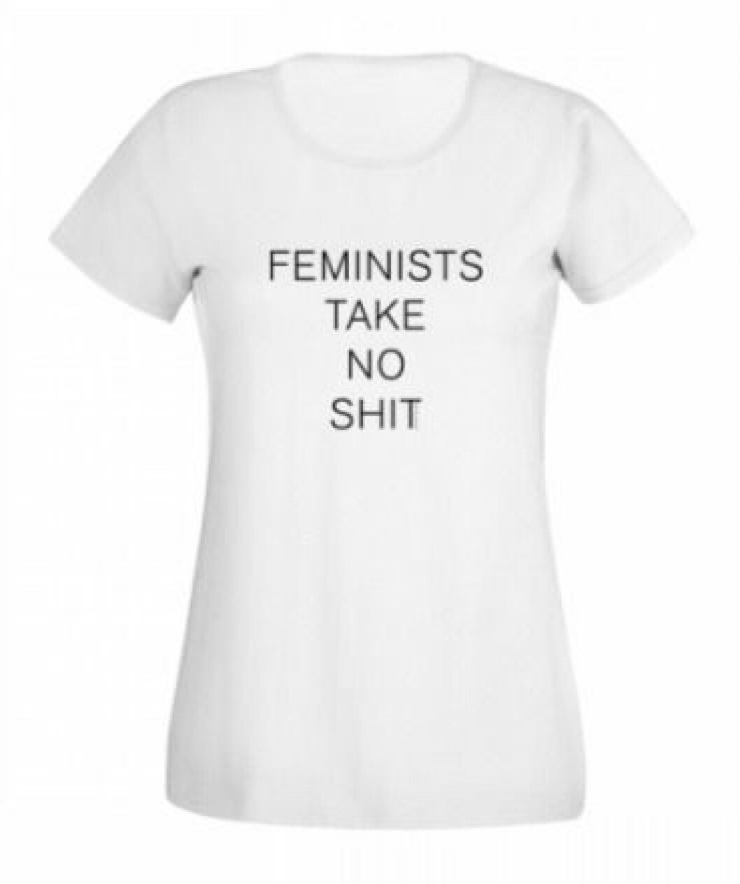 T-shirt med feministiskt tryck