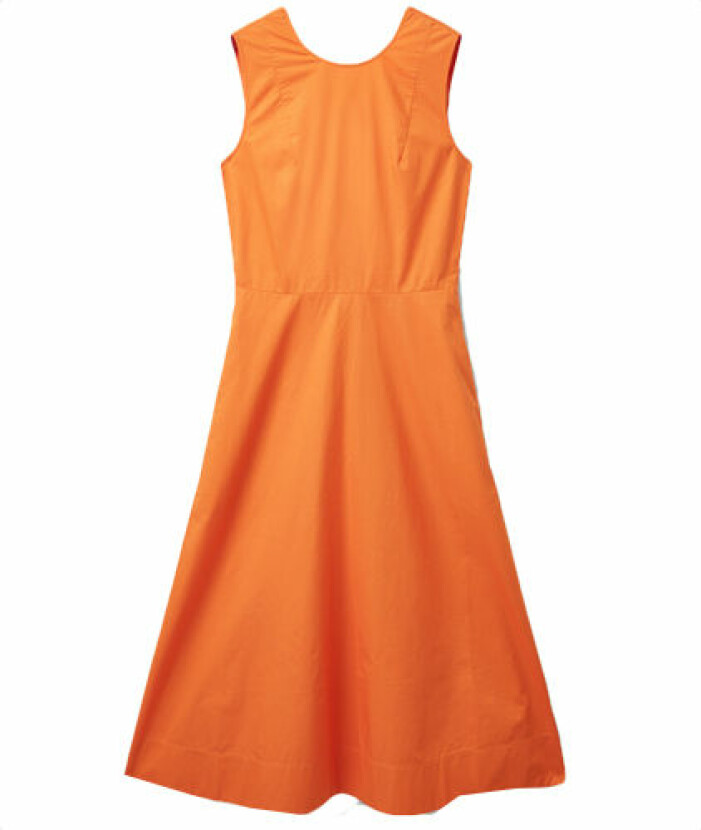 Orange klänning för bröllop