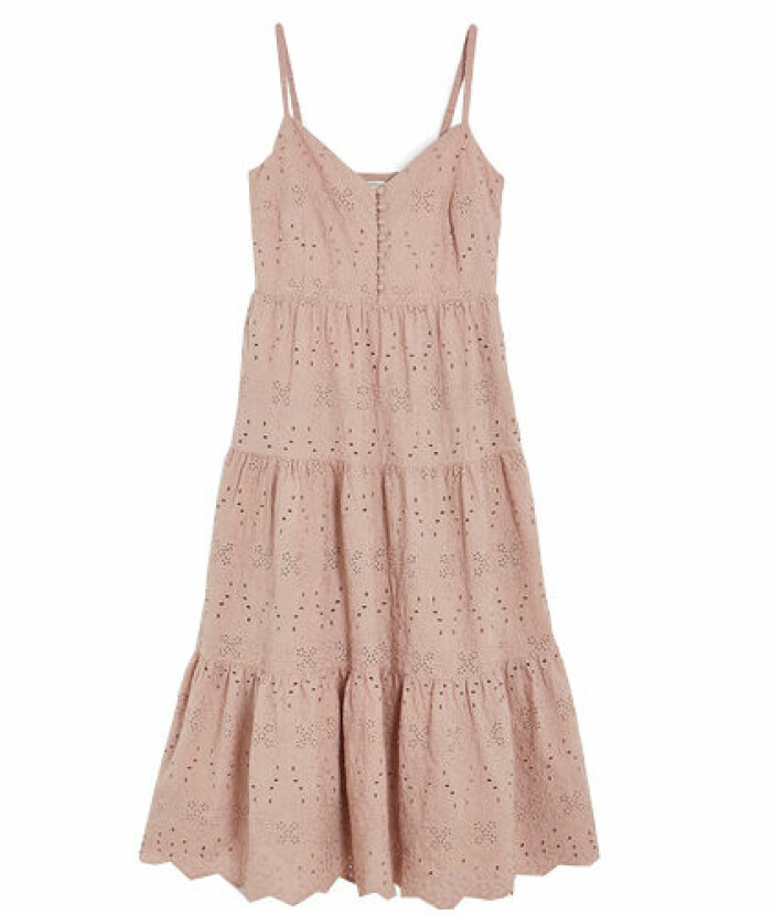 Dusty pink bröllopsklänning