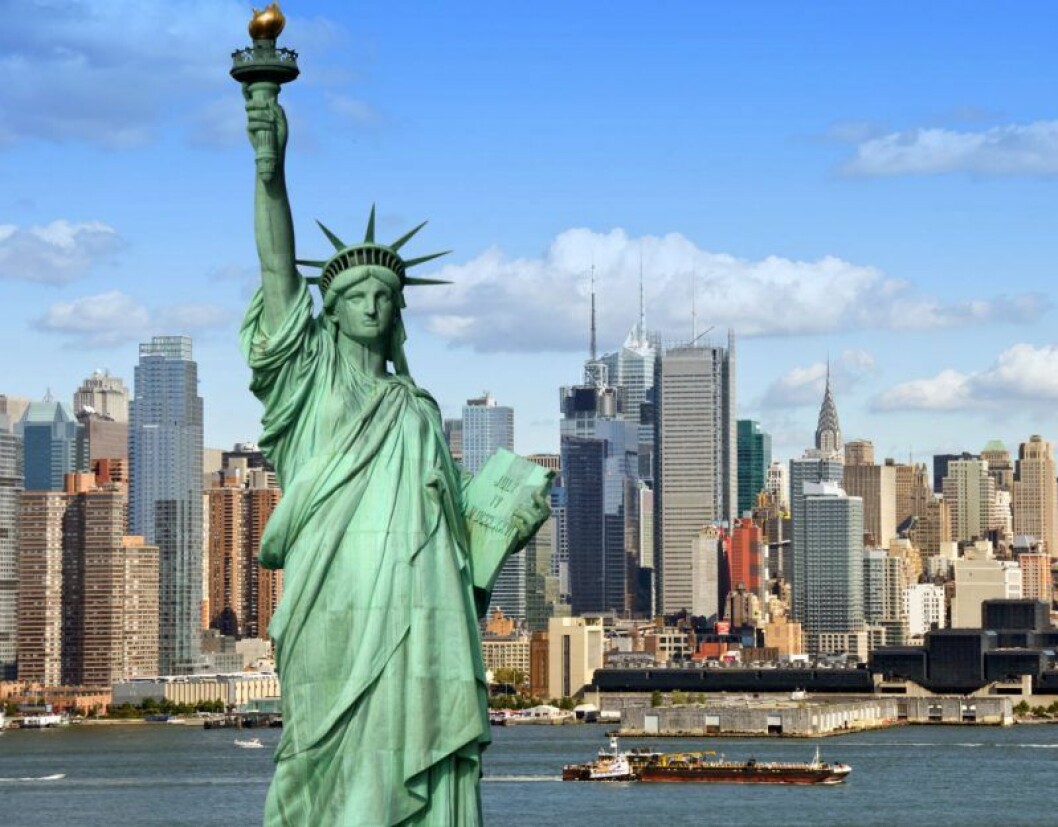 Frihetsgudinnan i New York. Frihetsgudinnan i New York.