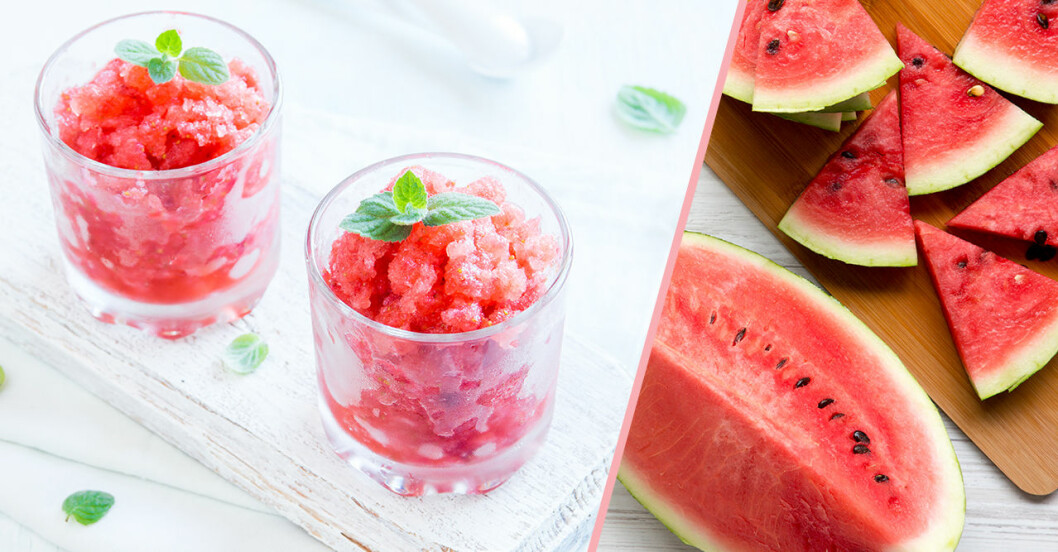 Så gör du GT-slushies med vattenmelon