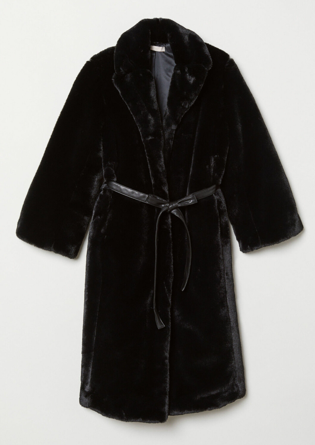 Svart fuskpäls från H&M