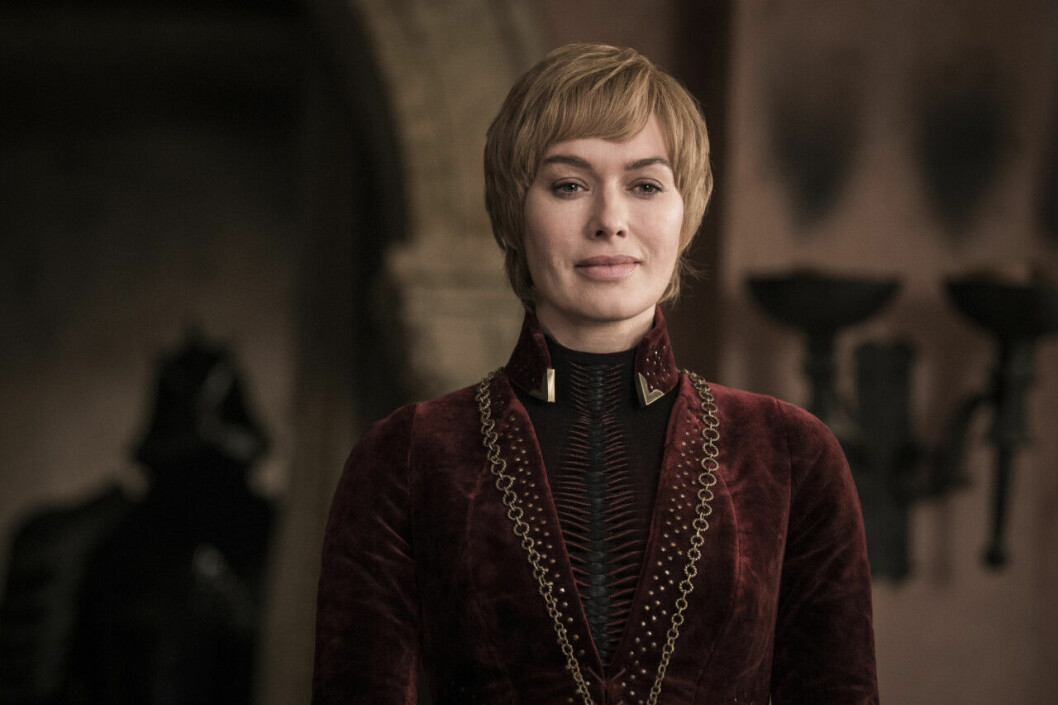 En bild på karaktären Cersei Lannister i tv-serien Game of Thrones på HBO.