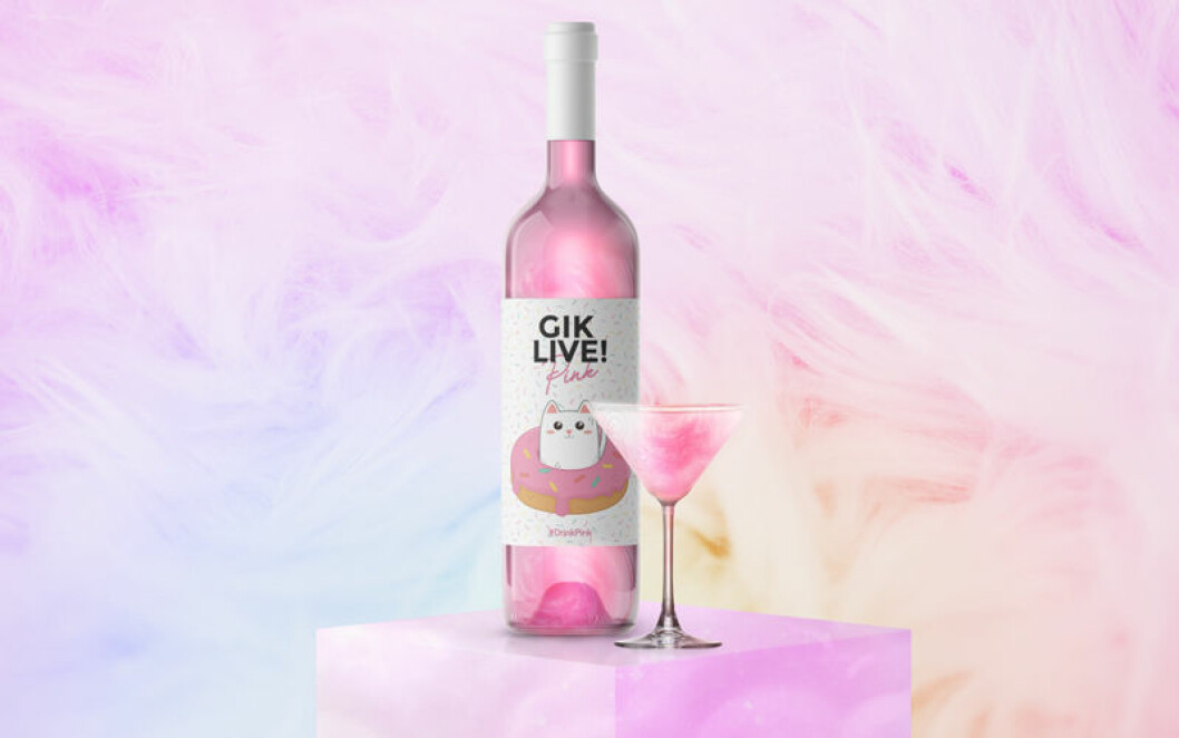 Rosa rosévin från Gik