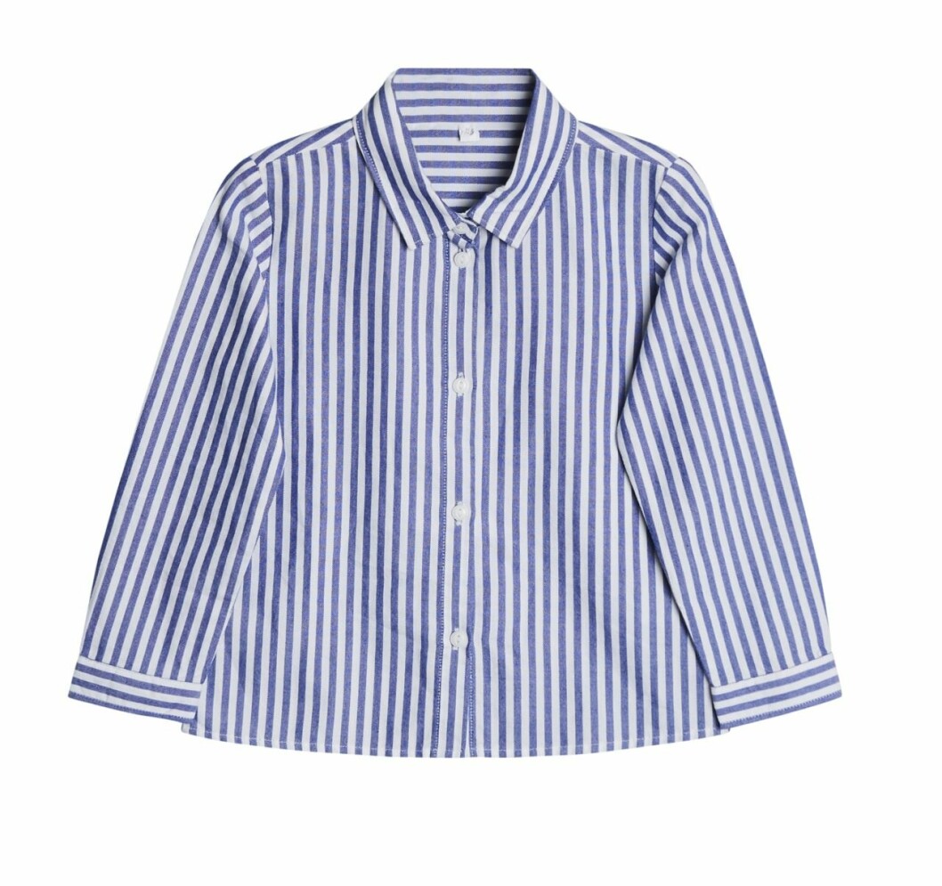 Gina tricot mini barnkollektion randig skjorta