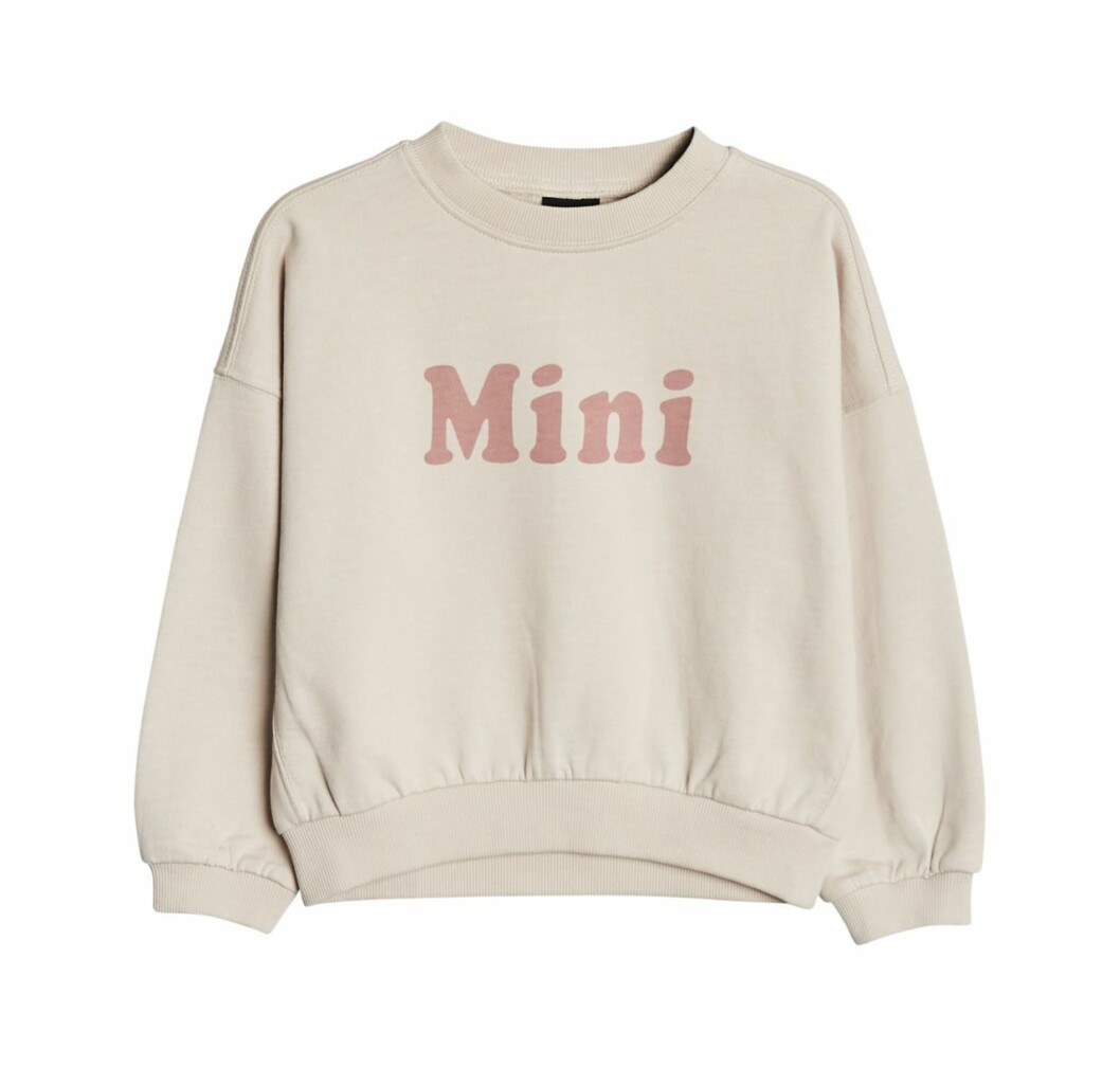 Gina tricot mini barnkollektion sweatshirt