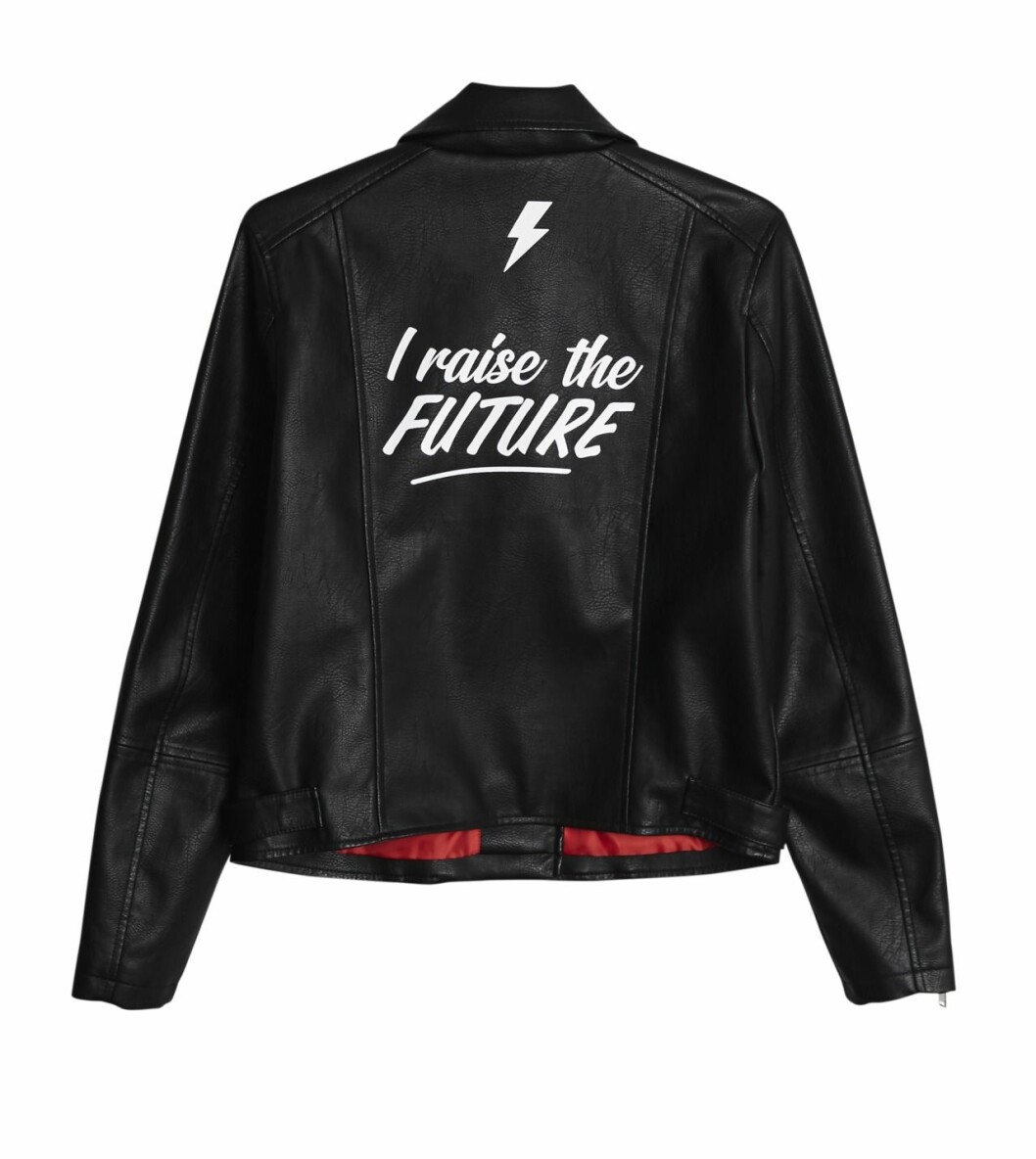 Gina tricot mini barnkollektion bikerjacka för dam