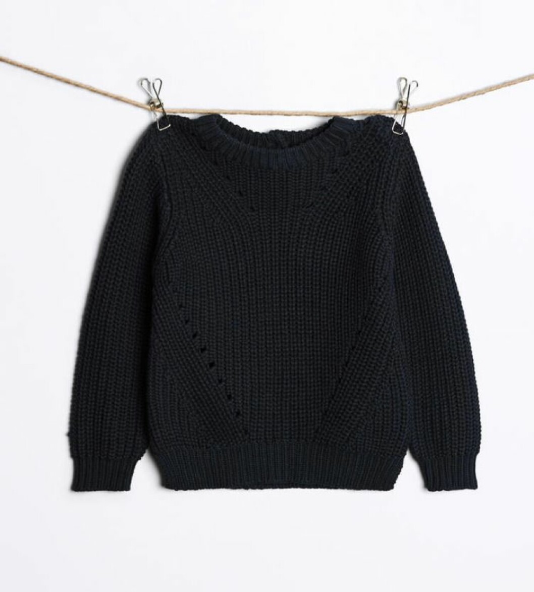 Gina tricot mini svart stickad tröja
