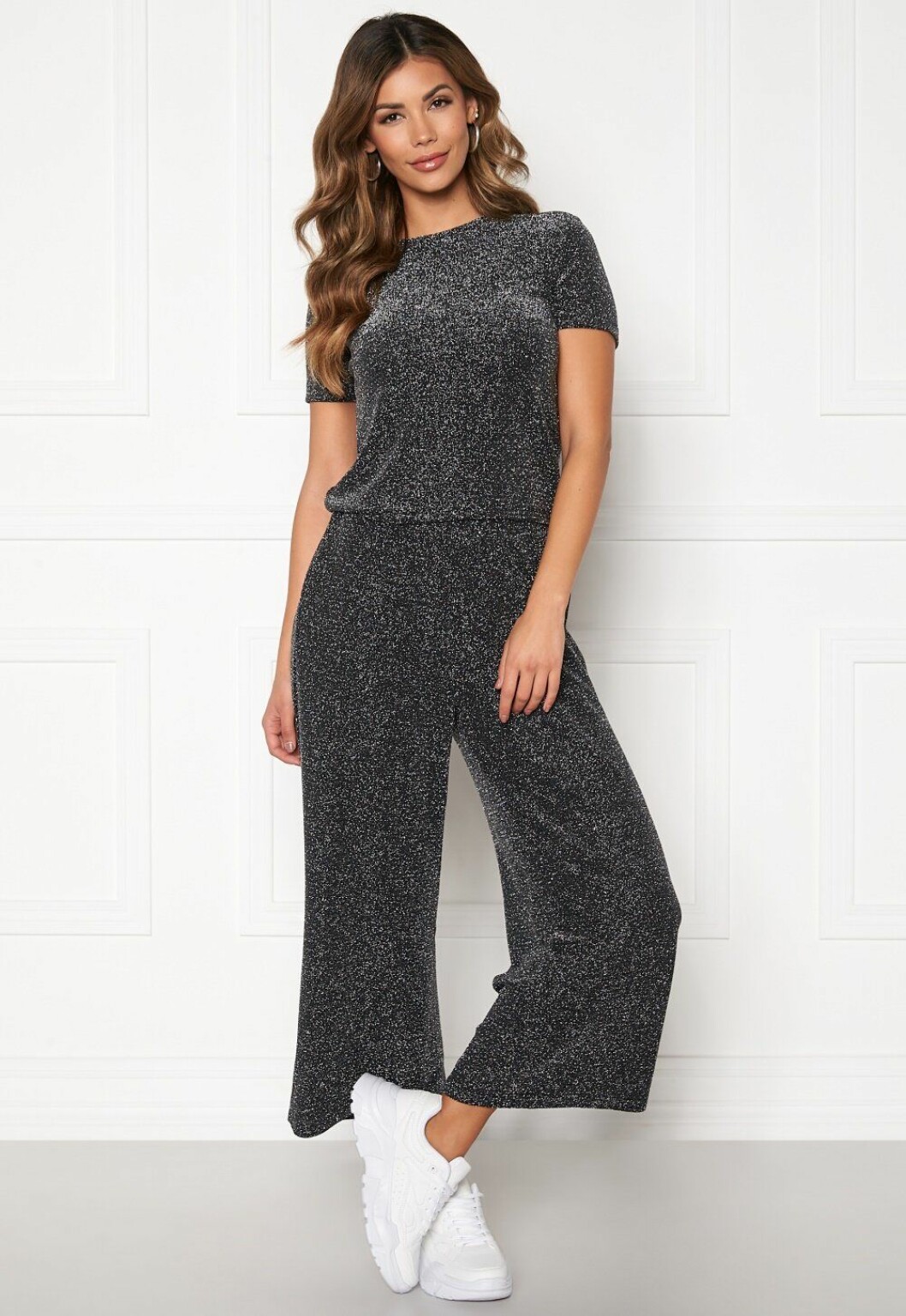 Glittrigt matchande set: topp