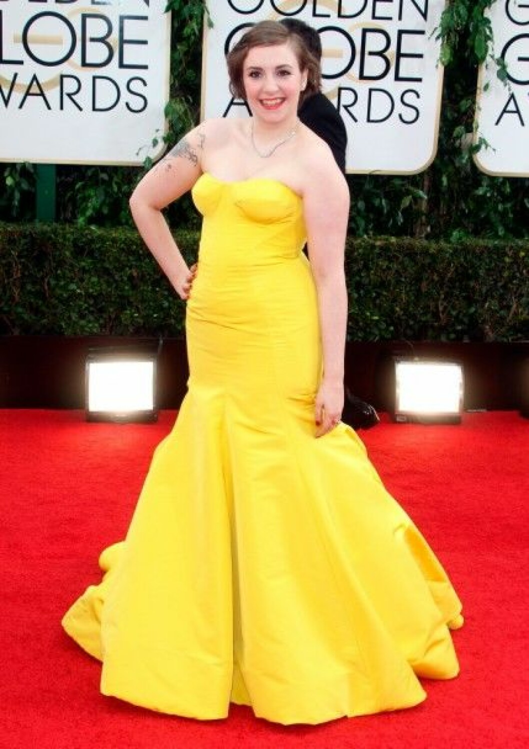 Lena Dunham i Zac Posen. Lena Dunham i Zac Posen.