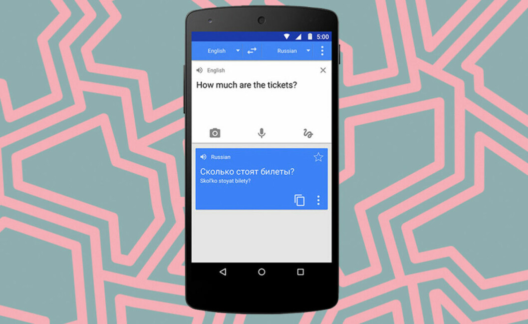 Om du fotar i Google Translate-appen kan du tyda skyltar på andra språk.