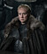 En bild på karaktären Brienne of Tarth från tv-serien Game of Thrones.