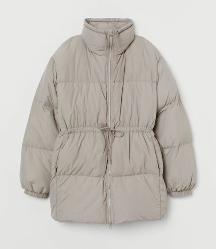 Gråbeige pufferjacka från H&M