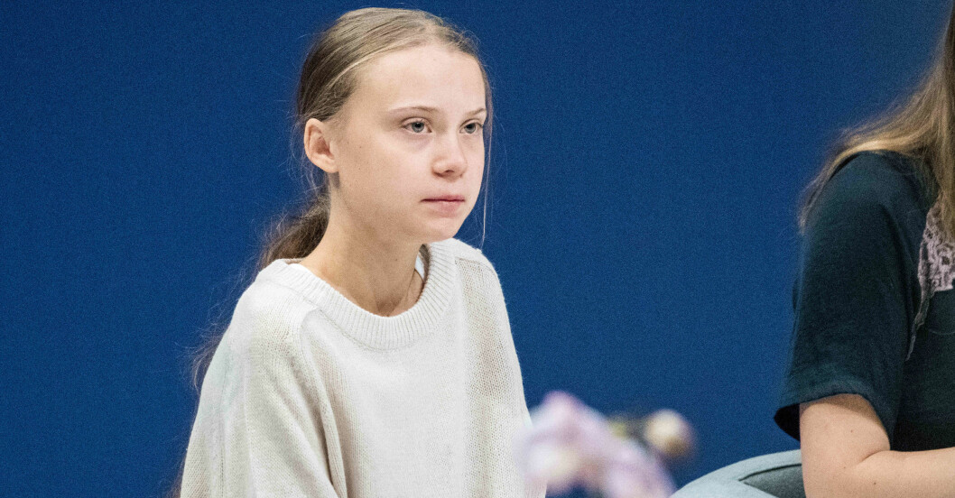Greta Thunberg på FN:s klimatmöte 2019.