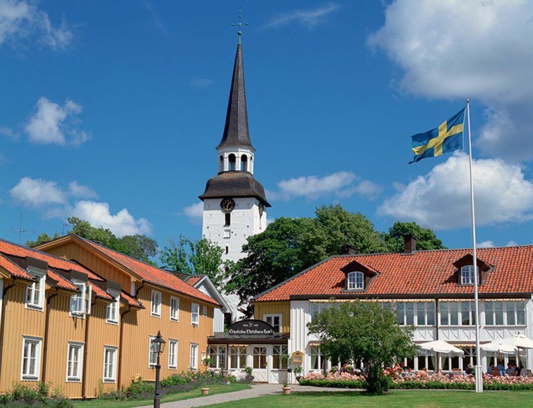 En bild på Gripsholms Värdshus, Sveriges äldsta värdshus.