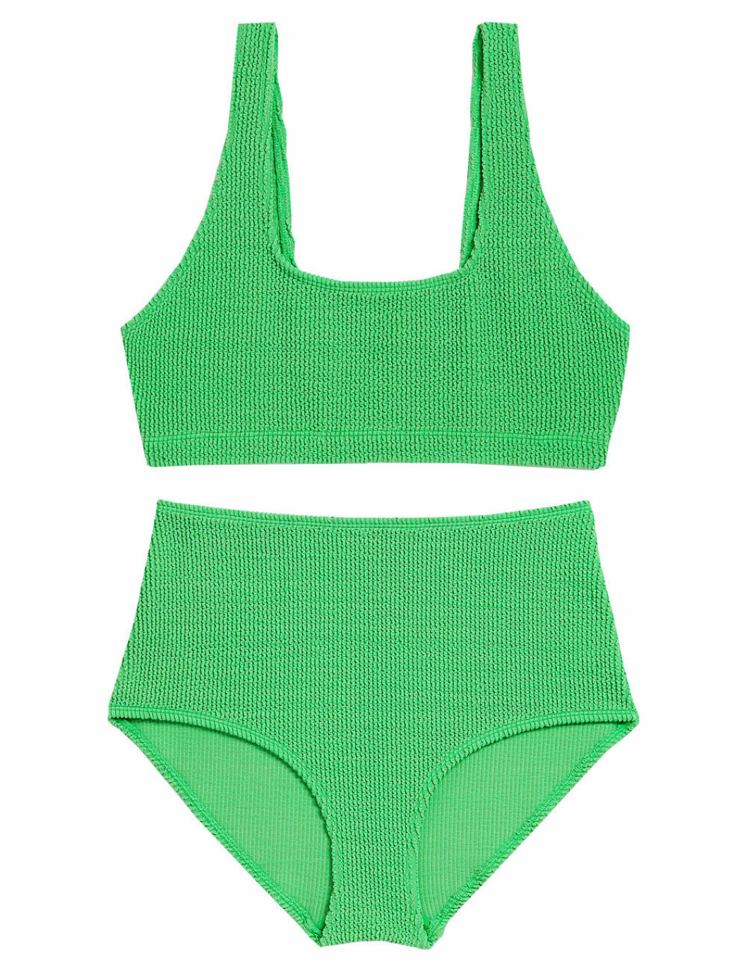 Grön bikini med hög midja, från Monki