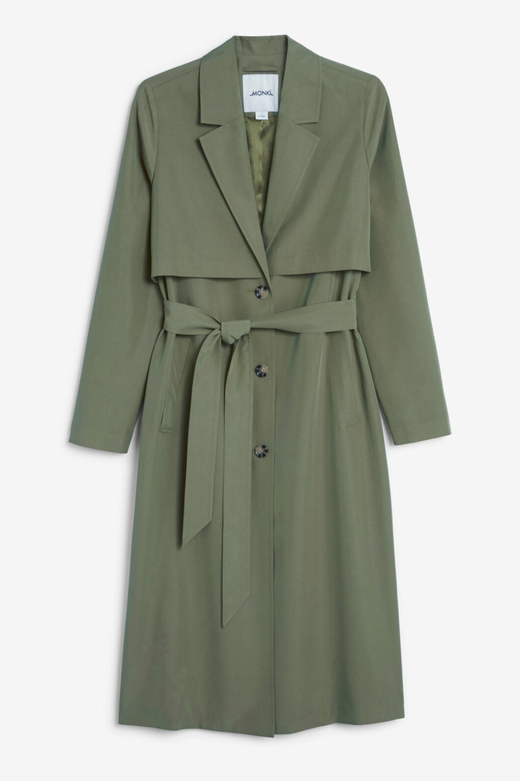 Grön trenchcoat för dam till 2019