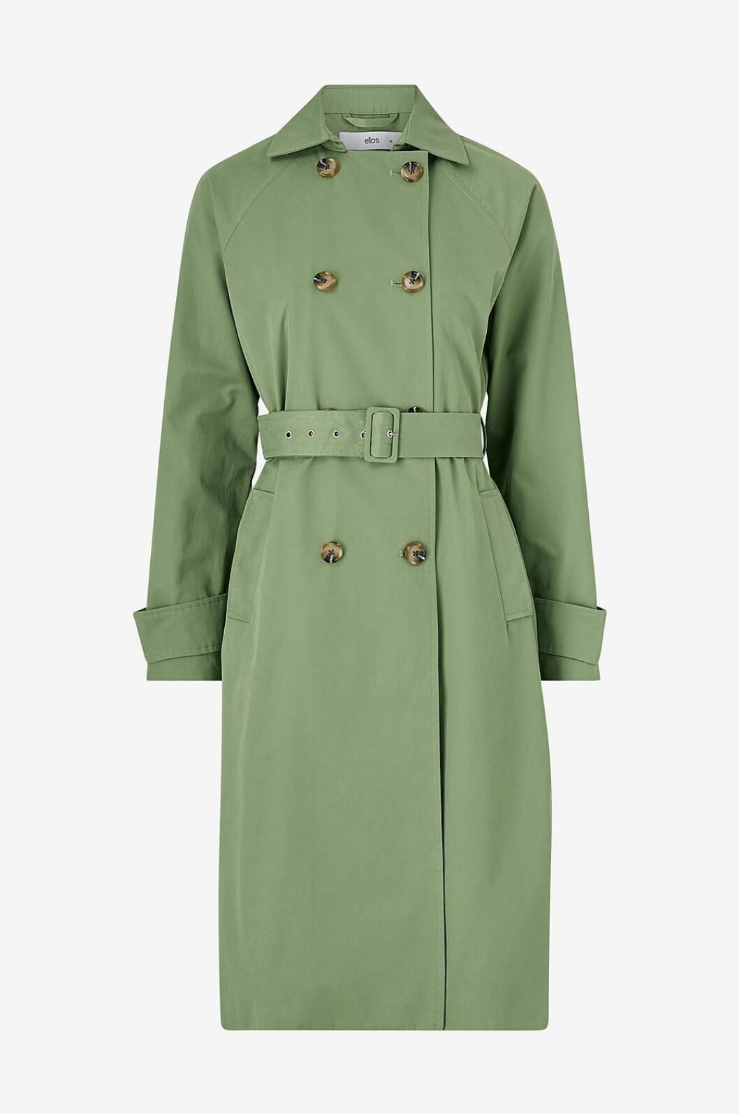 Grön trenchcoat för dam till våren 2020