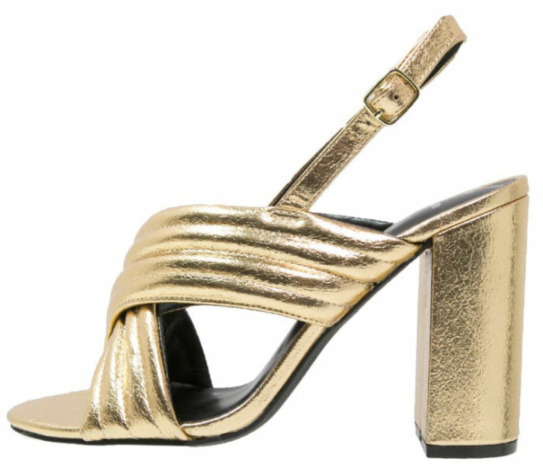 gucci inspirerade klackar guld