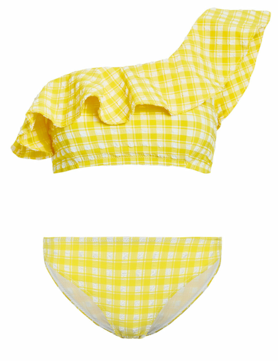 Gul bikini med volanger för dam till 2019