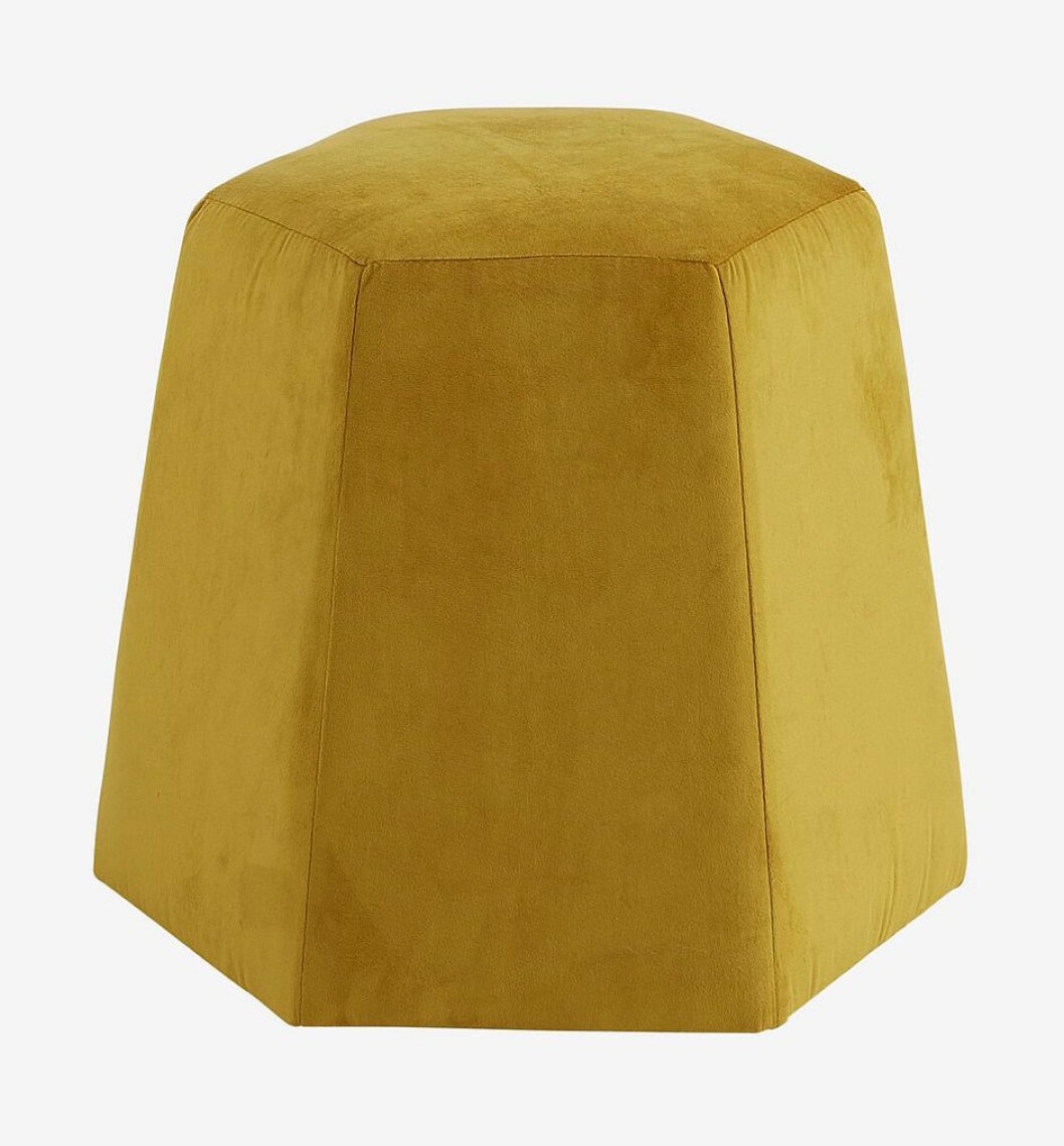 Gul sittpuff från Ellos