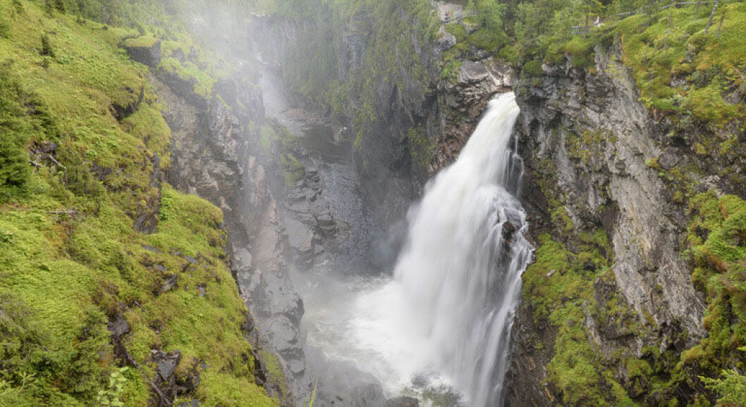 Foto: Länsstyrelsen i Jämtland Hällingsåfallet i Jämtland.