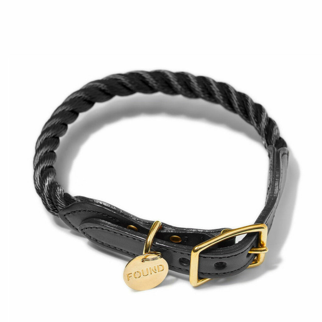 Hundkoppel svart guld