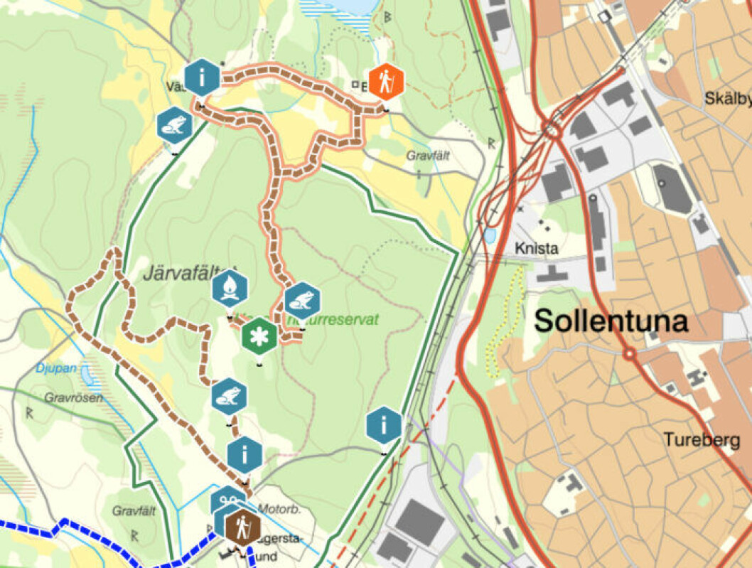 Hansta naturreservat. <a href="https://naturkartan.se/sv/stockholmsstad/hansta" target="_blank" rel="noopener">Här kan du se en större karta!</a> Hansta naturreservat.