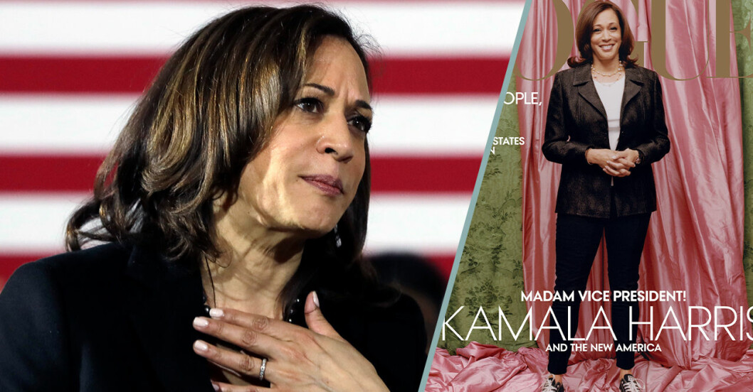 Kamala Harris Vogue-omslag kritiseras hårt.