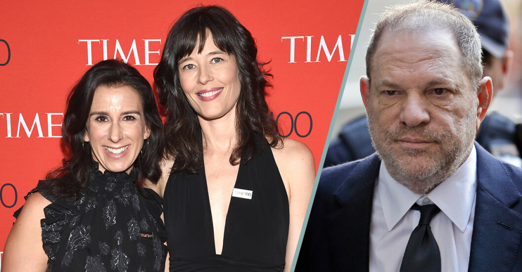 journalisterna Megan Twohey och Jodi Kantor - och Harvey Weinstein