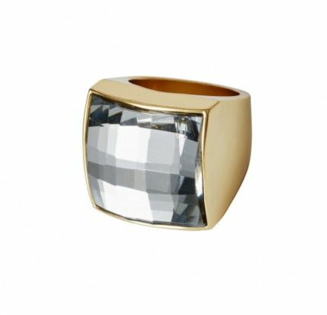 h&m balmain guld ring sten