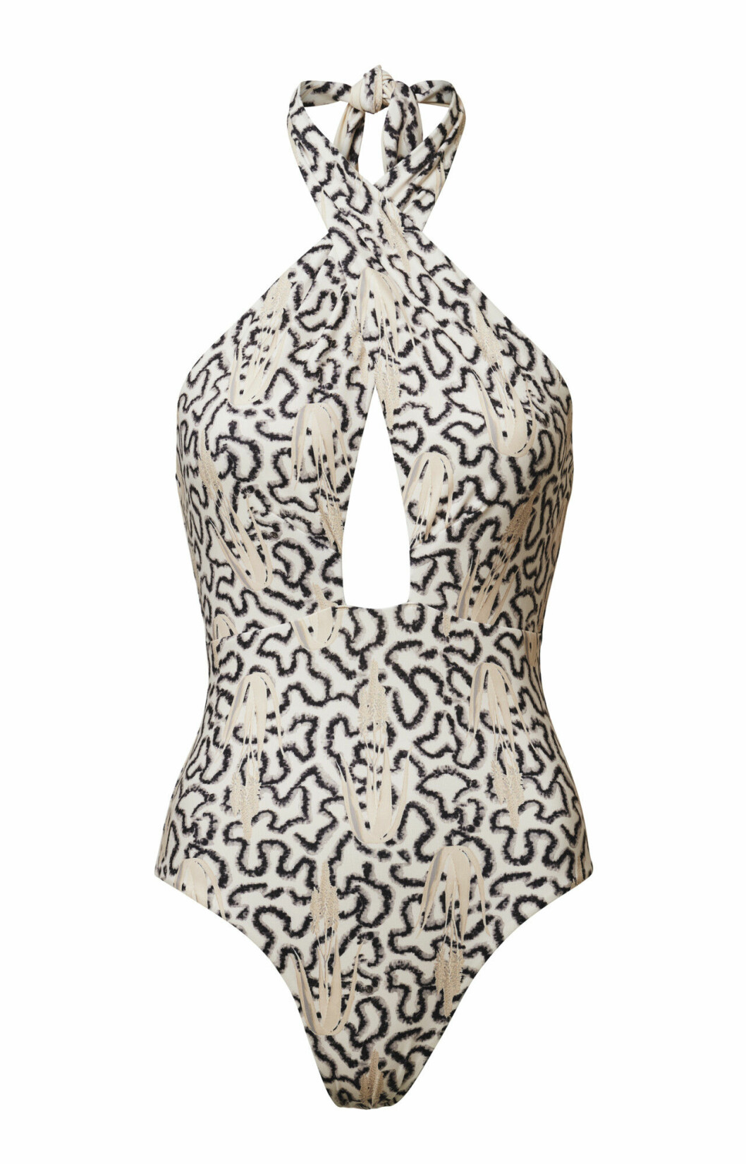 H&M Conscious Exclusive 2019 mönstrad baddräkt
