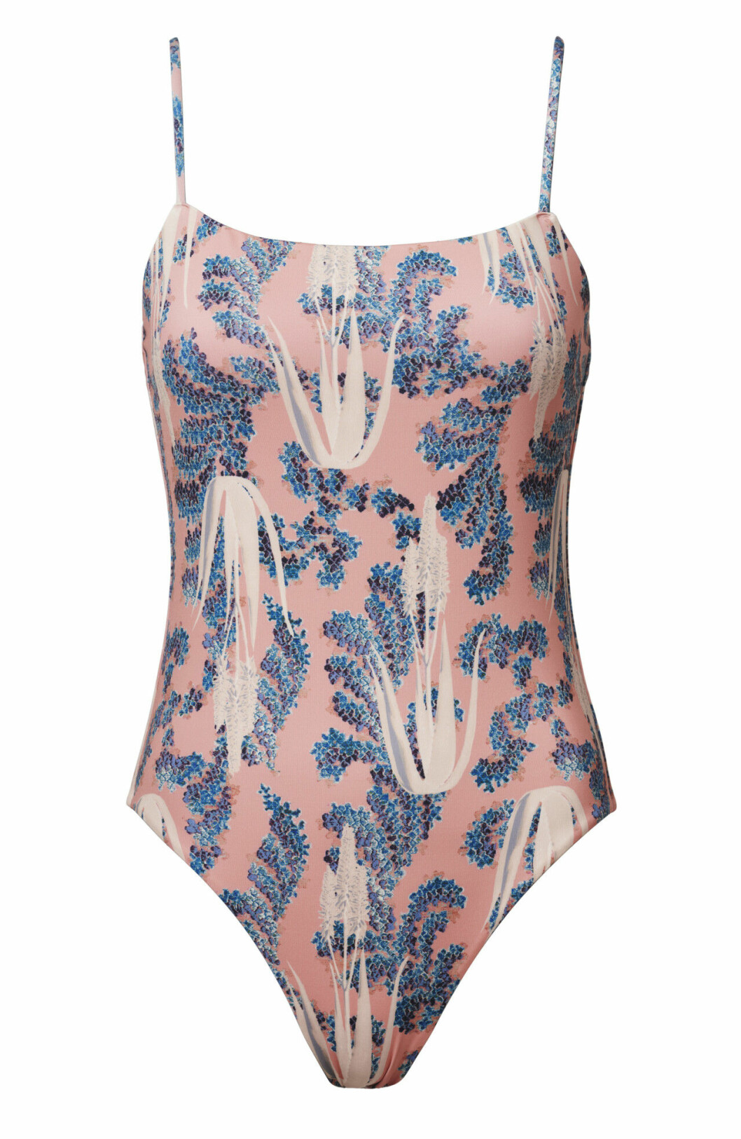 H&M Conscious Exclusive 2019 rosa och blå baddräkt