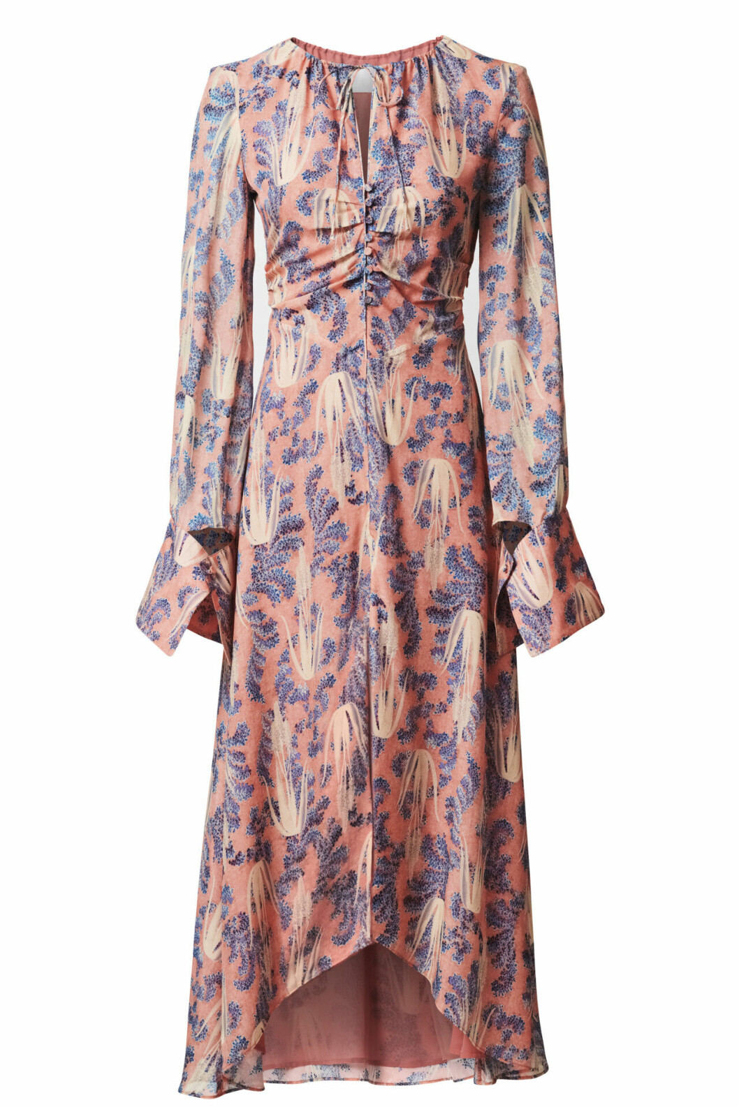H&M Conscious Exclusive 2019 korallfärgad klänning
