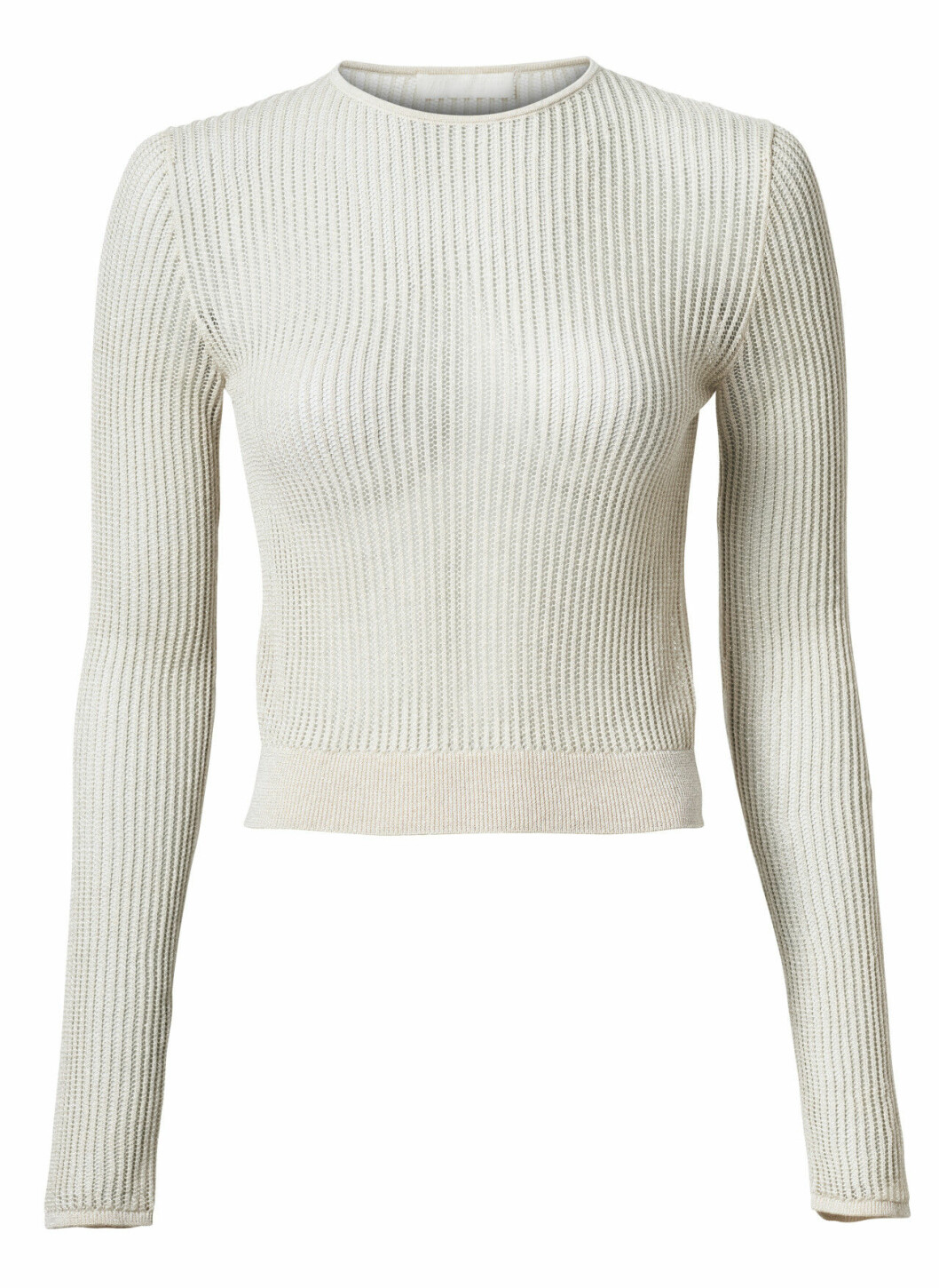 H&M Conscious Exclusive 2019 naturvit croppad topp