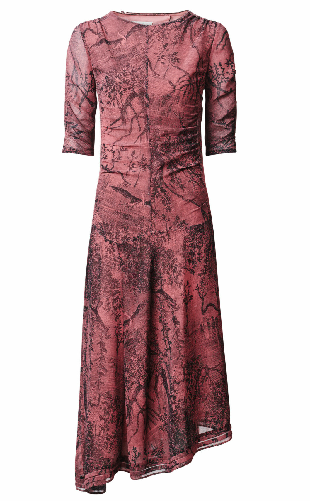 H&M Conscious Exclusive 2019 röd klänning med trekvartsärm