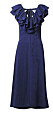 H&M conscious exclusive SS20 – blå klänning med volanger