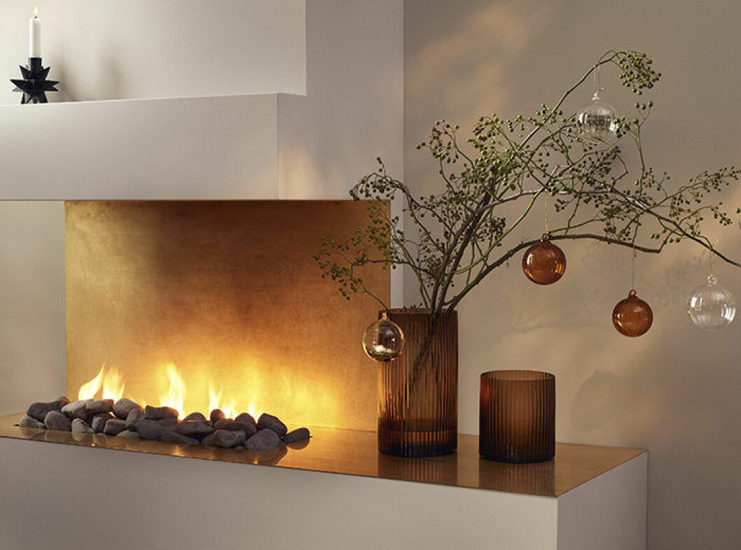 Detaljer i bärnstenstoner hos H&M Home julen 2018