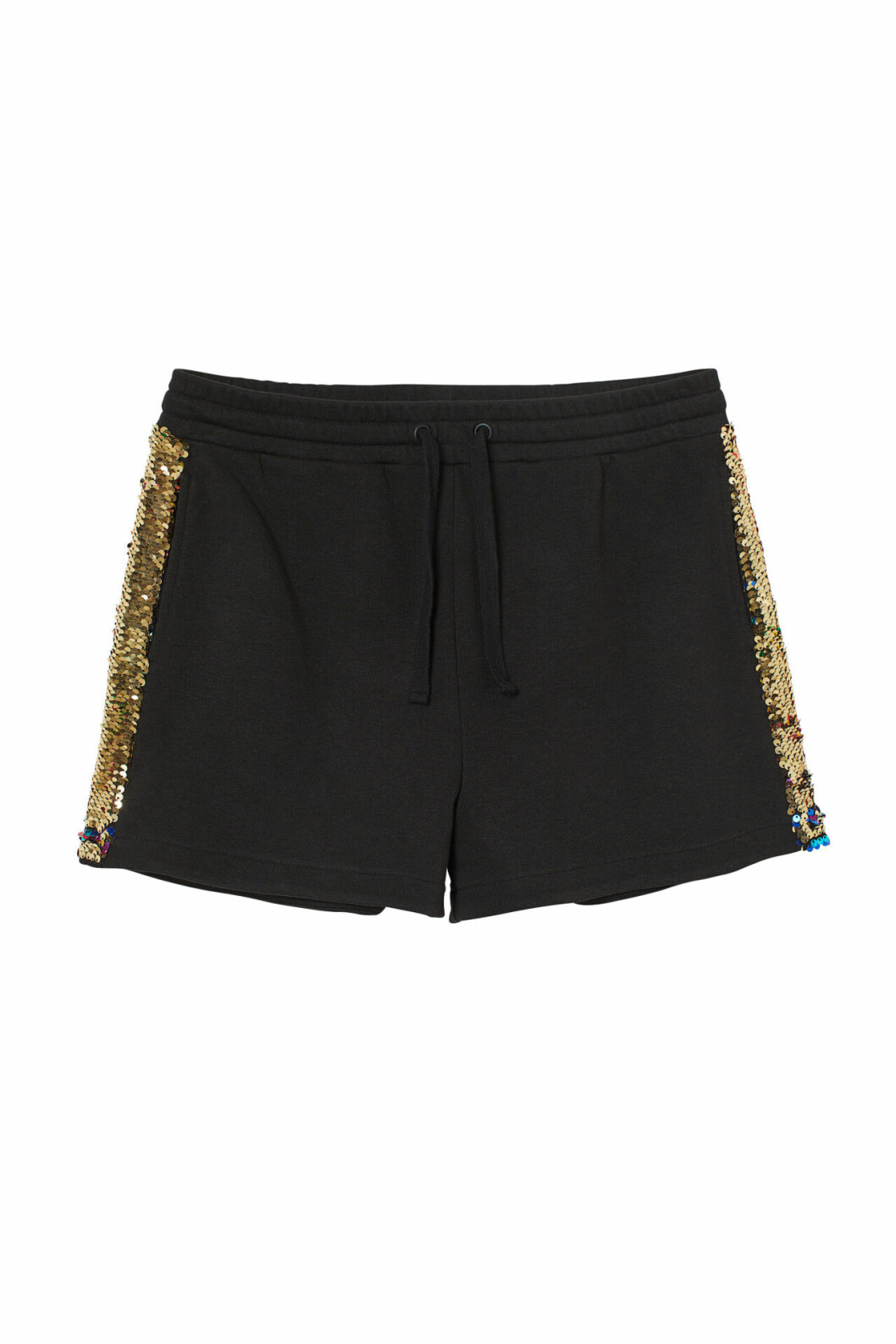 H&M:s pridekollektion 2019 – svarta shorts med paljetter