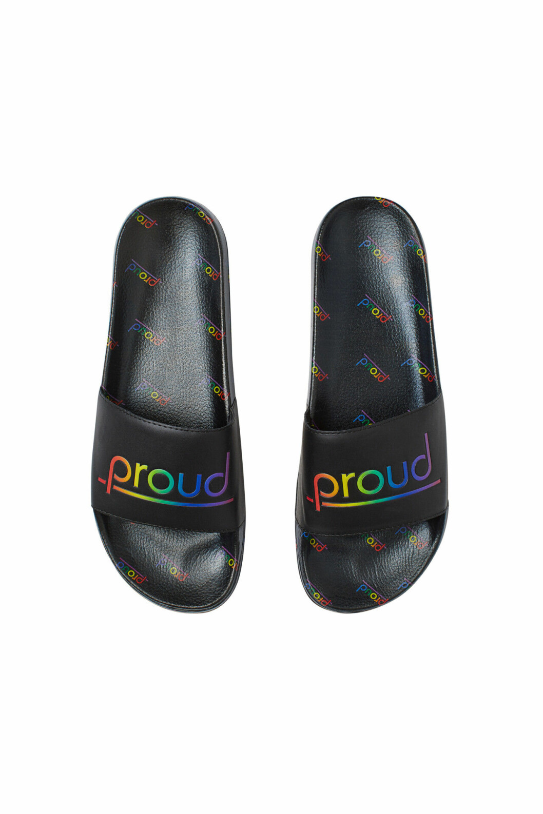 H&M släpper Pridekollektion för 2019 – svarta tofflor