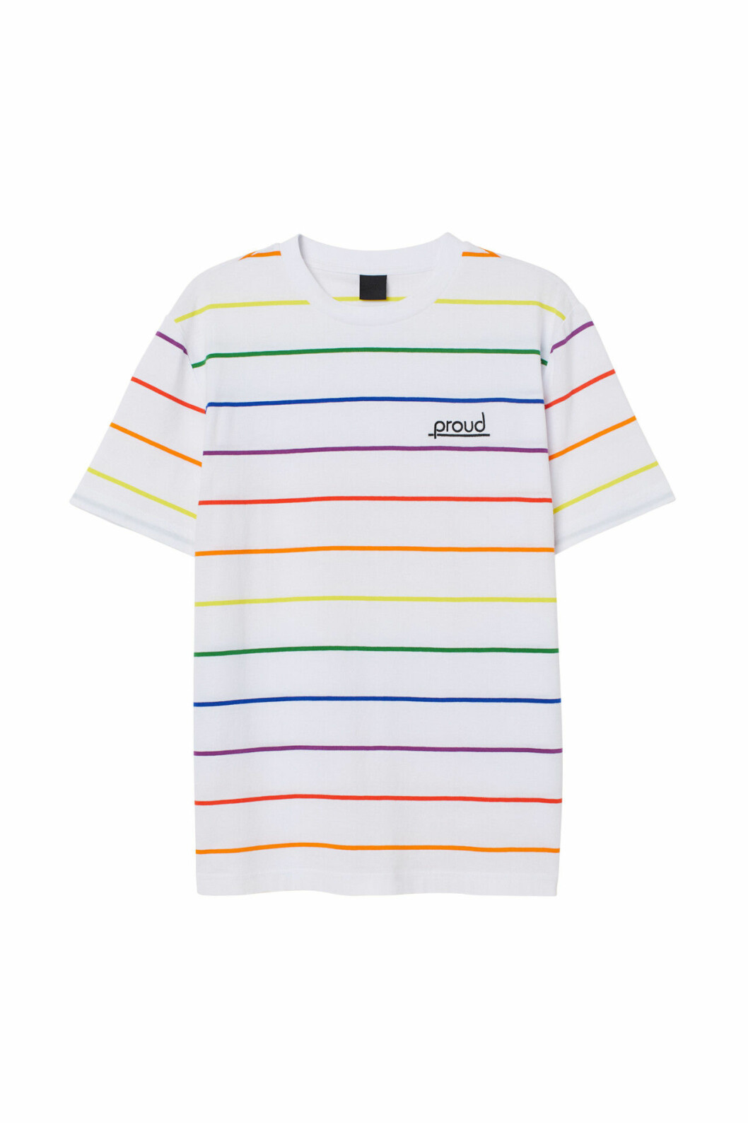 H&M släpper Pridekollektion för 2019 – vit t-shirt med ränder