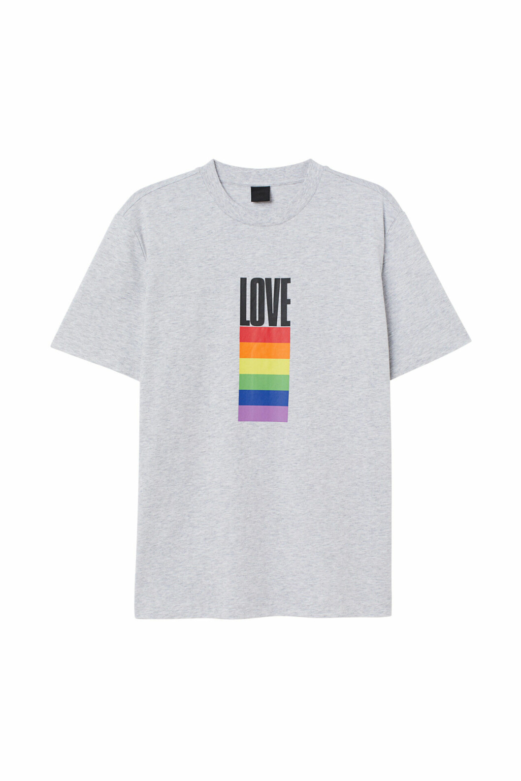 H&M släpper Pridekollektion för 2019 – grå t-shirt med tryck