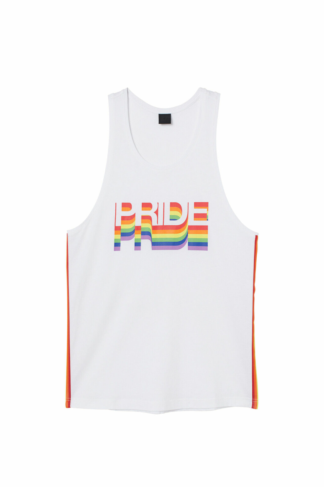 H&M släpper Pridekollektion för 2019 – vitt linne med tryck