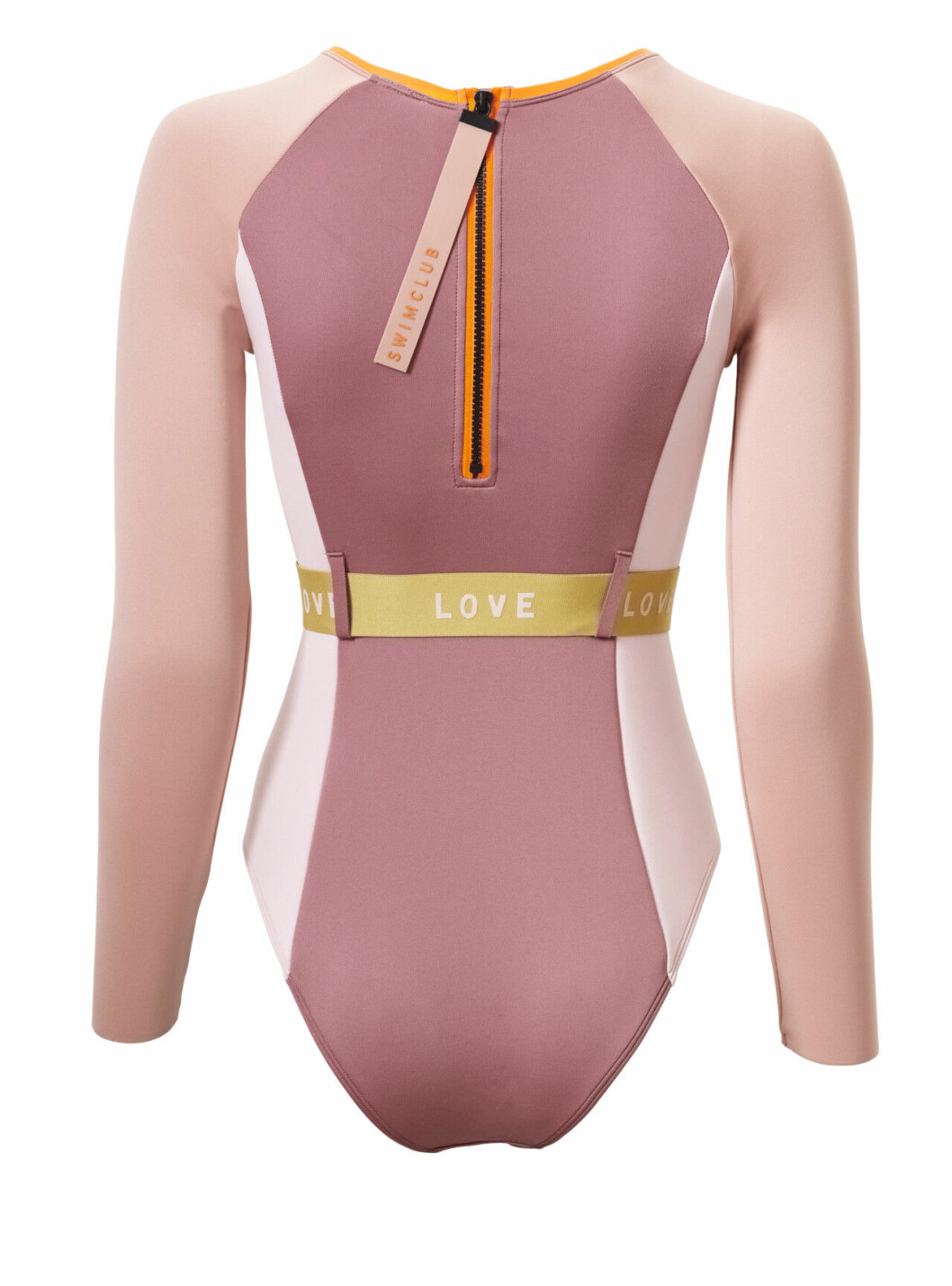 H&M släpper badkollektion med Love Stories – rosa våtdräkt bakifrån