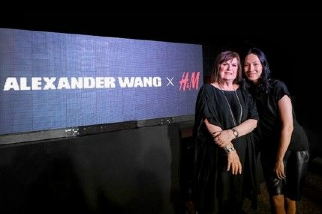 Margareta van den Bosch från H&M och Alexander Wang. Margareta van den Bosch från H&M och Alexander Wang.