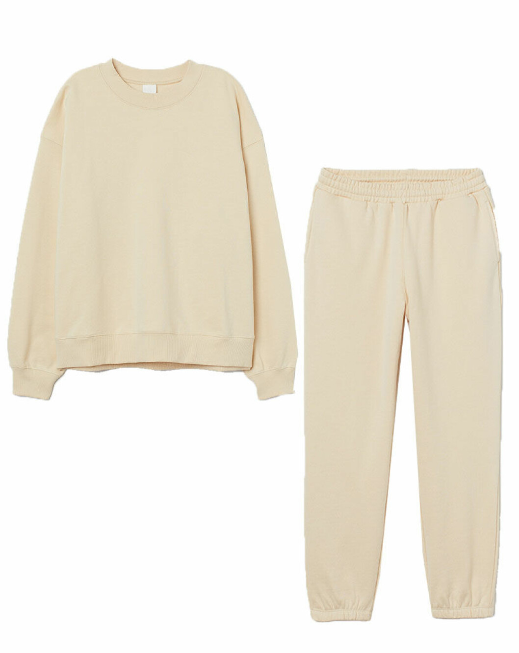 Ljusgult mjukis bomullsset från H&M