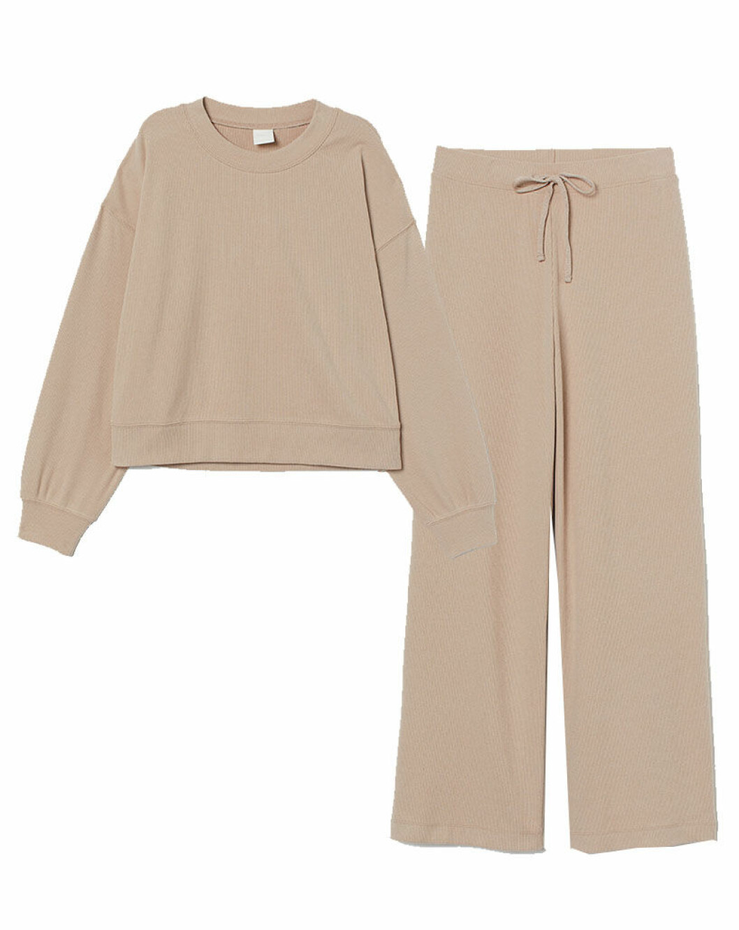 Croppat mjukisset i beige från H&M